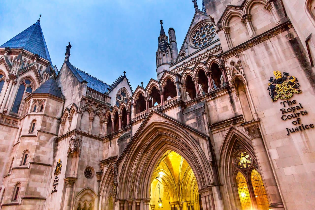 Royal Courts of Justice Old City London England